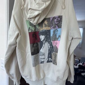 Taylor Swift Beige Graphic Hoodie